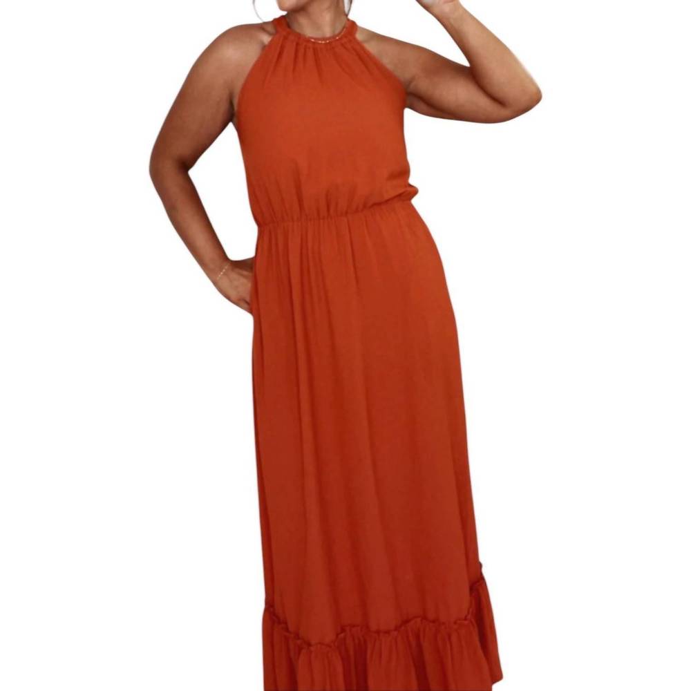 NEW WISHLIST endless memories maxi dress in orange